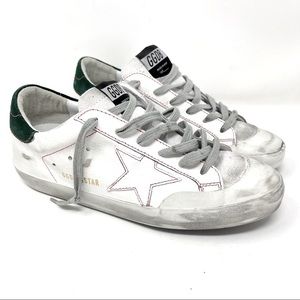 Golden Goose Superstar White Leather Women Sneakers Classic Style US 9 EU 39